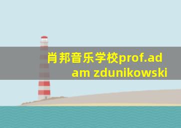 肖邦音乐学校prof.adam zdunikowski